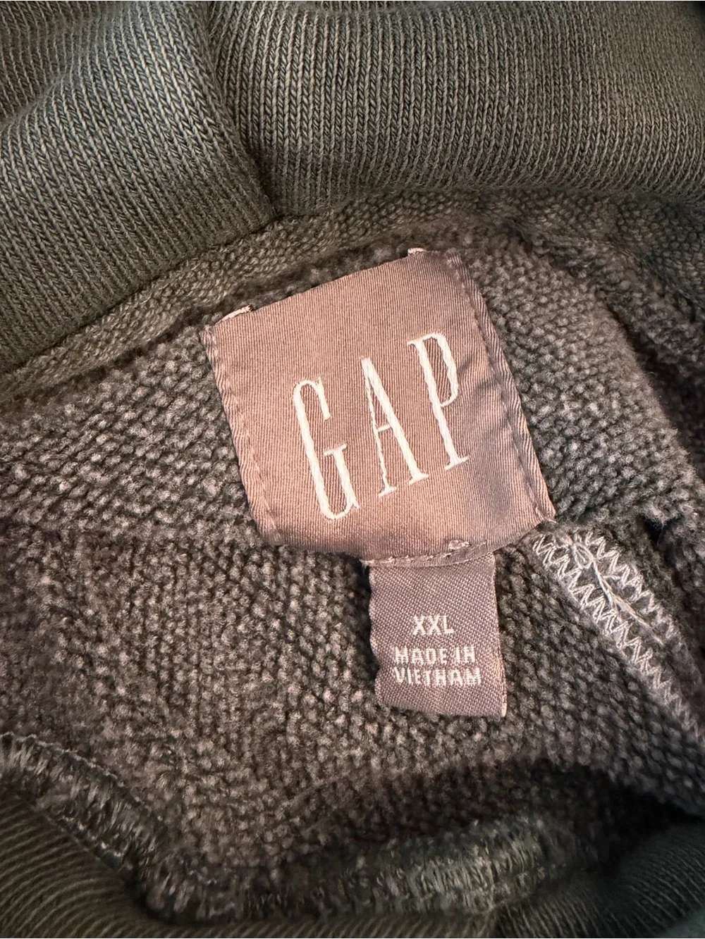 GAP Arch Logo Ripstop Hoodie Dark Forest Green XXL